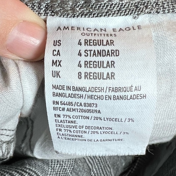 American Eagle Plaid Hi Rise Mini Skirt - Picture 4 of 6